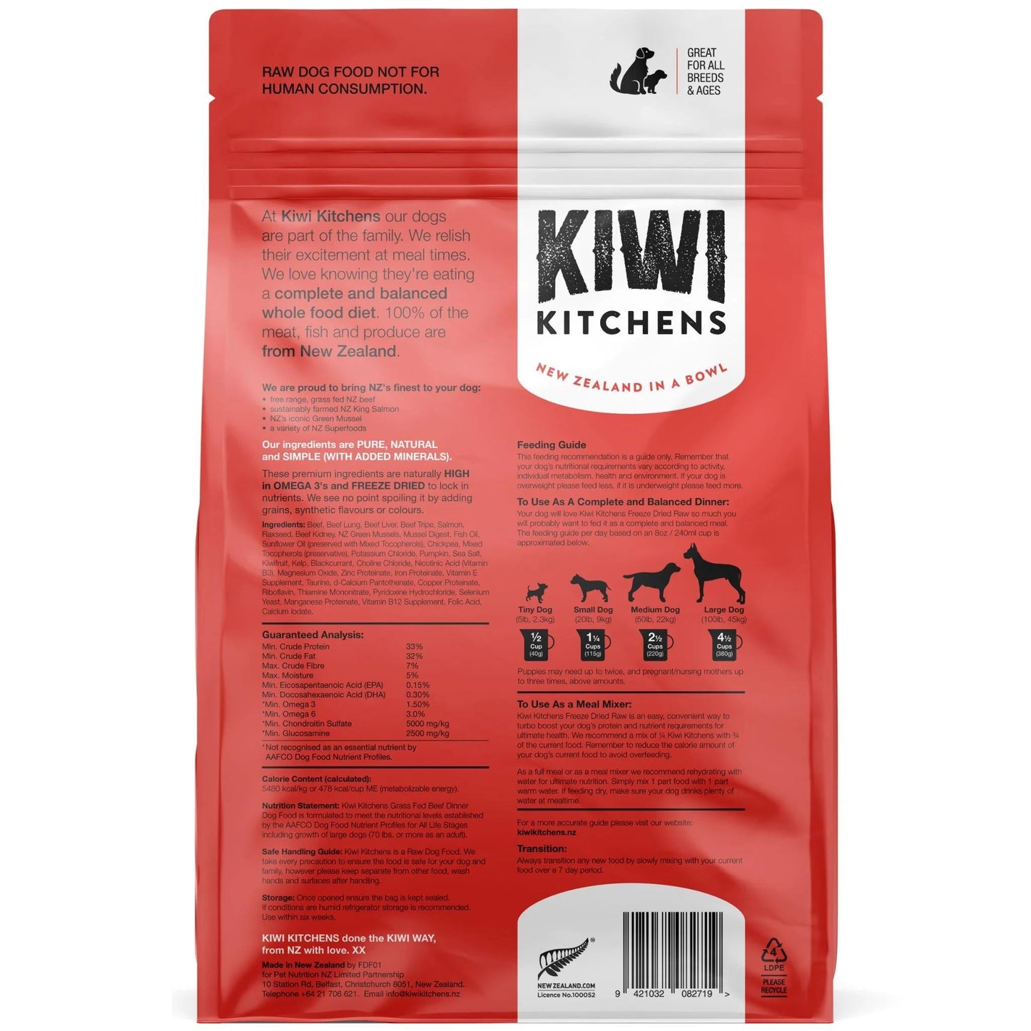 Kiwi Kitchens Freeze Dried Beef Dinner 425g