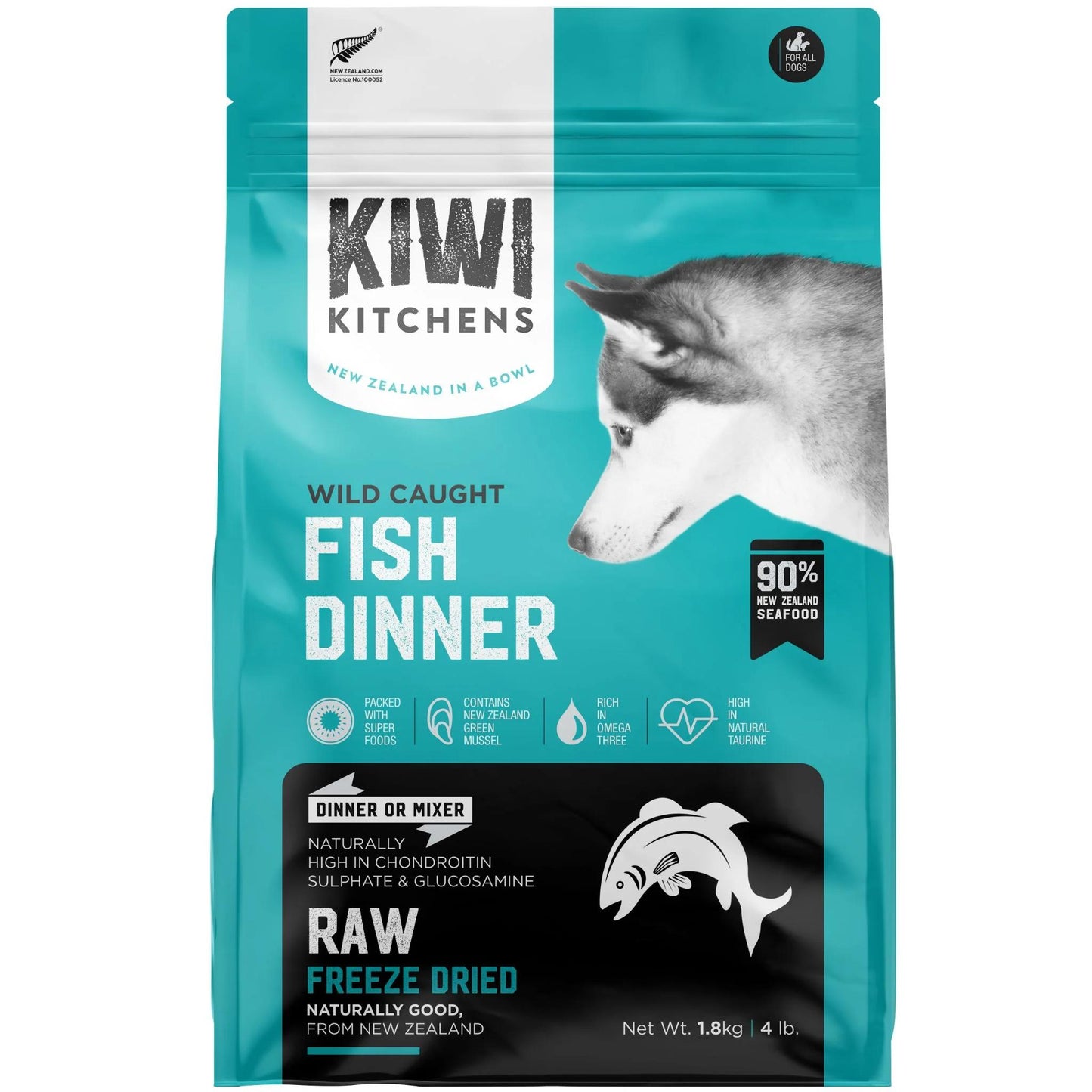 Kiwi Kitchens Freeze Dried White Fish Dinner 1.8kg