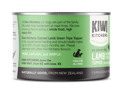 Kiwi Kitchens Dog Lamb Green Tripe 375g 9pk