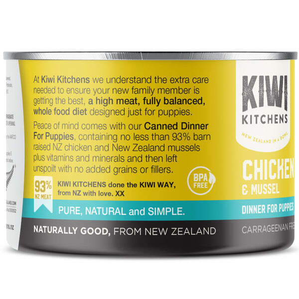 Kiwi Kitchens Puppy Chicken & Mussels 170g 18pk