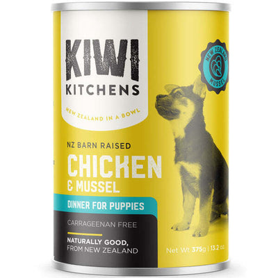 KIWI KITCHENS PUPPY CHICKEN & MUSSEL 375G 9PK