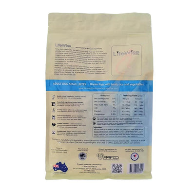 Lifewise Ocean Fish With Lamb Small Bites Dry Dog Food 9kg