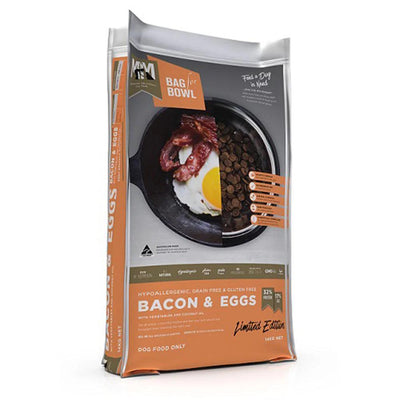 MFM DOG SINGLE PROTEIN BACON & EGGS GRAIN & GF ORANGE 14KG