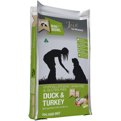 MFM DOG DUCK & TURKEY GRAIN & GLUTEN FREE GREEN 20KG