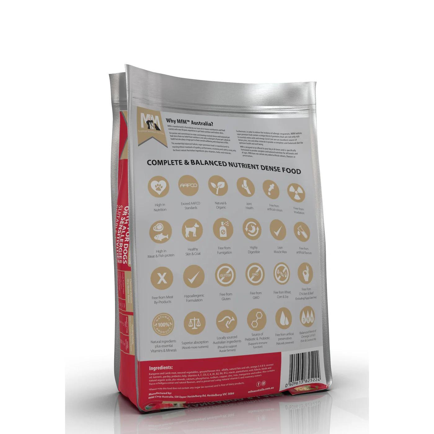 Meals For Mutts Dog Kangaroo & Lamb Gluten Free 9kg