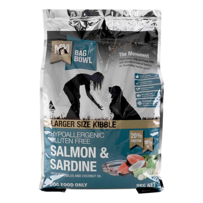 MFM DOG LG KIBBLE SLMN & SARDN GLUTEN FREE DARK BLUE 20KG