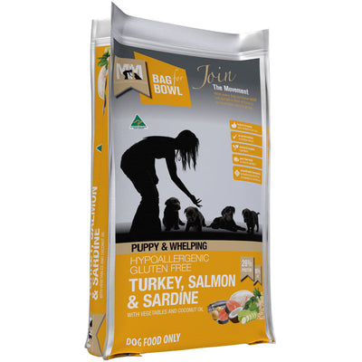 MFM PUPPY TURKEY & SALMON & SARDINE GLUTEN FREE GOLD 9KG