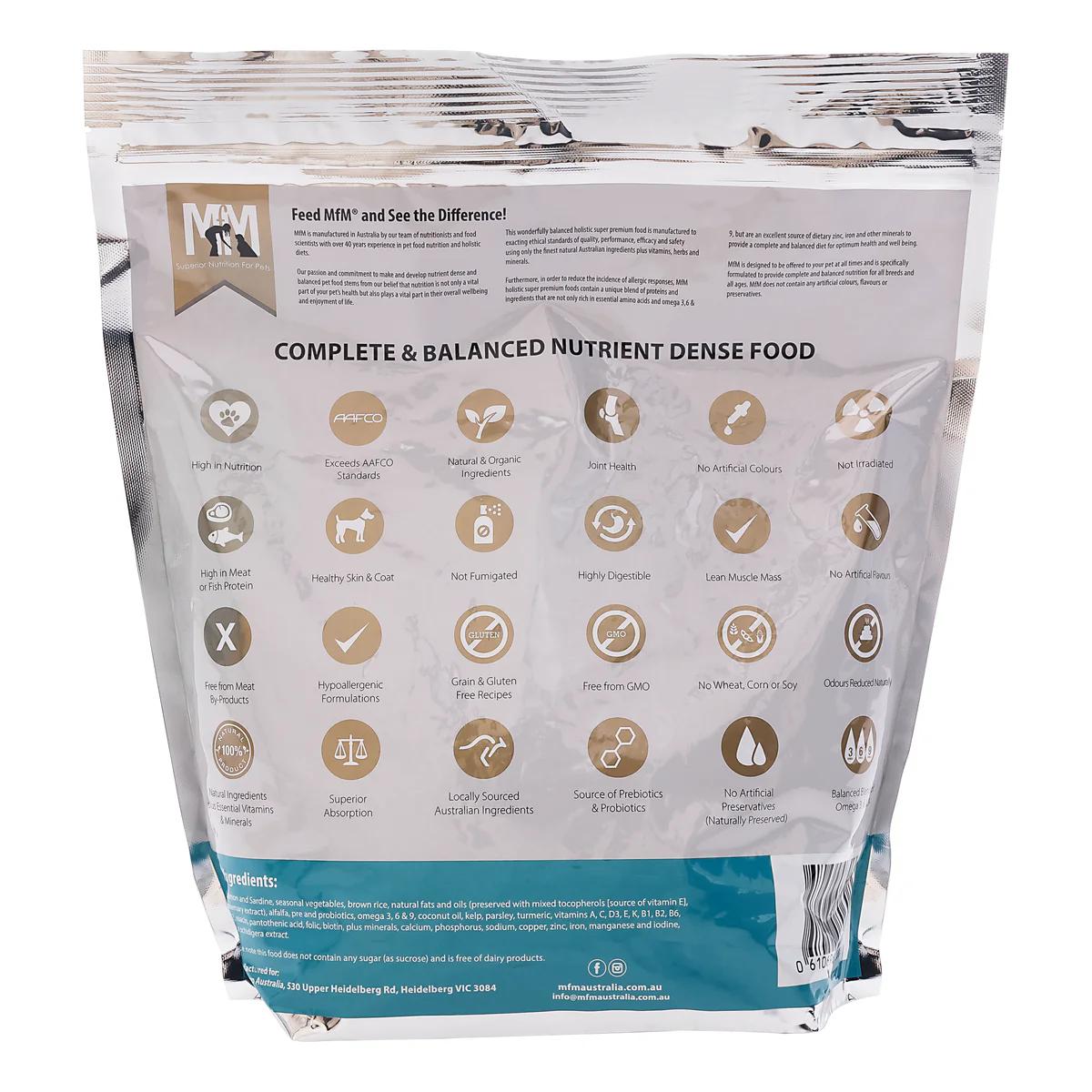 Meals For Mutts Dog Salmon & Sardine Gluten Free 9kg