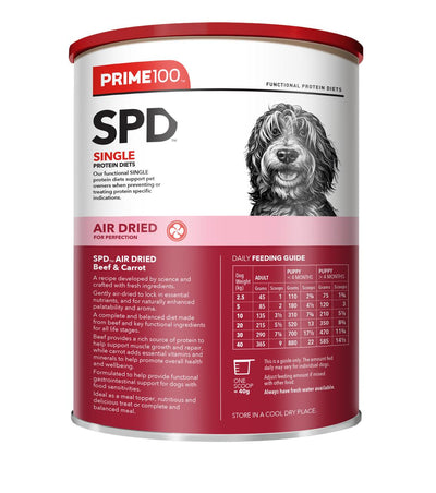 PRIME SPD AIR DRIED BEEF & CARROT 600G