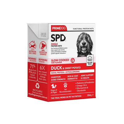 Prime Spd Slow Cooked Duck & Sweet Potato 354g 12pk