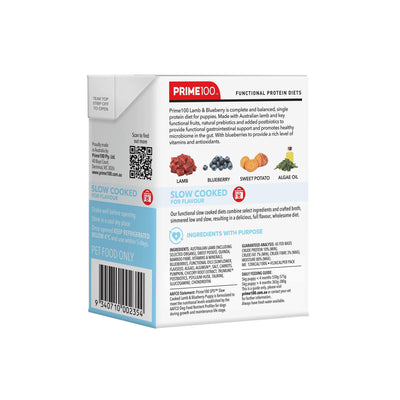 Prime Spd Slow Cooked Puppy Lamb & Bberry 354g 12pk