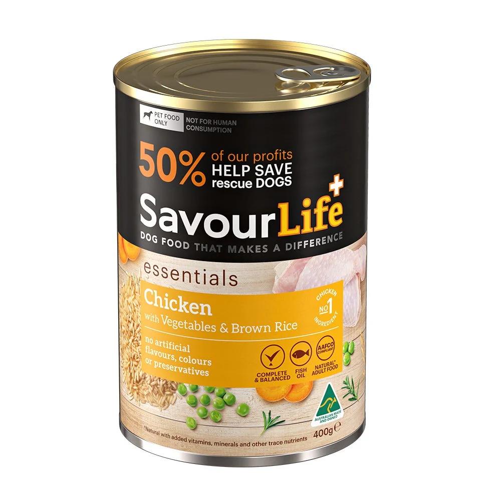 SAVOURLIFE ESSENTIALS CHICKEN VEG & RICE 400G 12PK