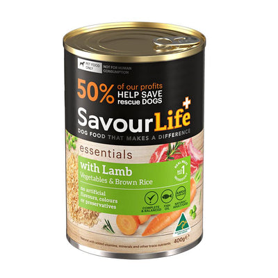 SAVOURLIFE ESSENTIALS LAMB VEG & RICE 400G 12PK