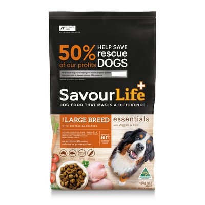 SAVOURLIFE ESSENTIALS ADULT LARGE BREED CHICKEN 15KG
