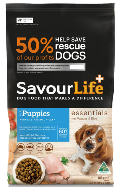 SAVOURLIFE ESSENTIALS PUPPY CHICKEN 15KG