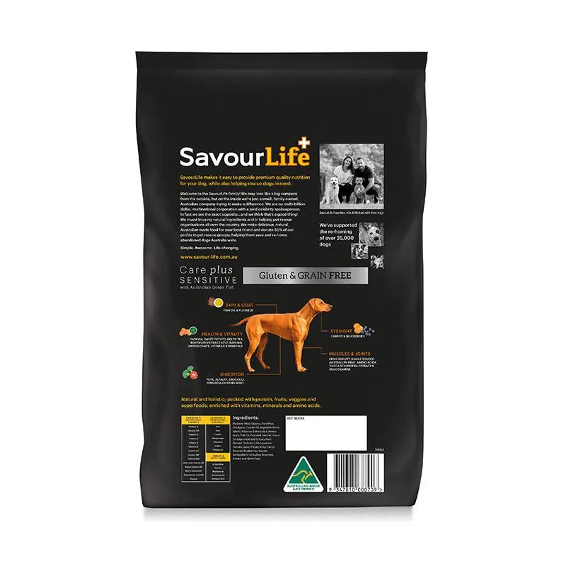 Savourlife Grain Free Sensitive Dry Dog Food Ocean Fish 10kg