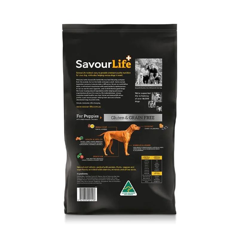 Savourlife Grain Free Dry Puppy Food Chicken 10kg