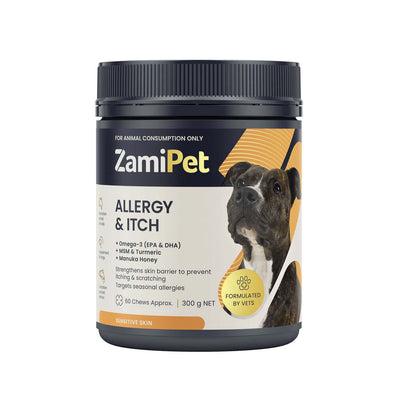 ZAMIPET ALLERGY & ITCH FOR DOGS 300G 60 CHEWS