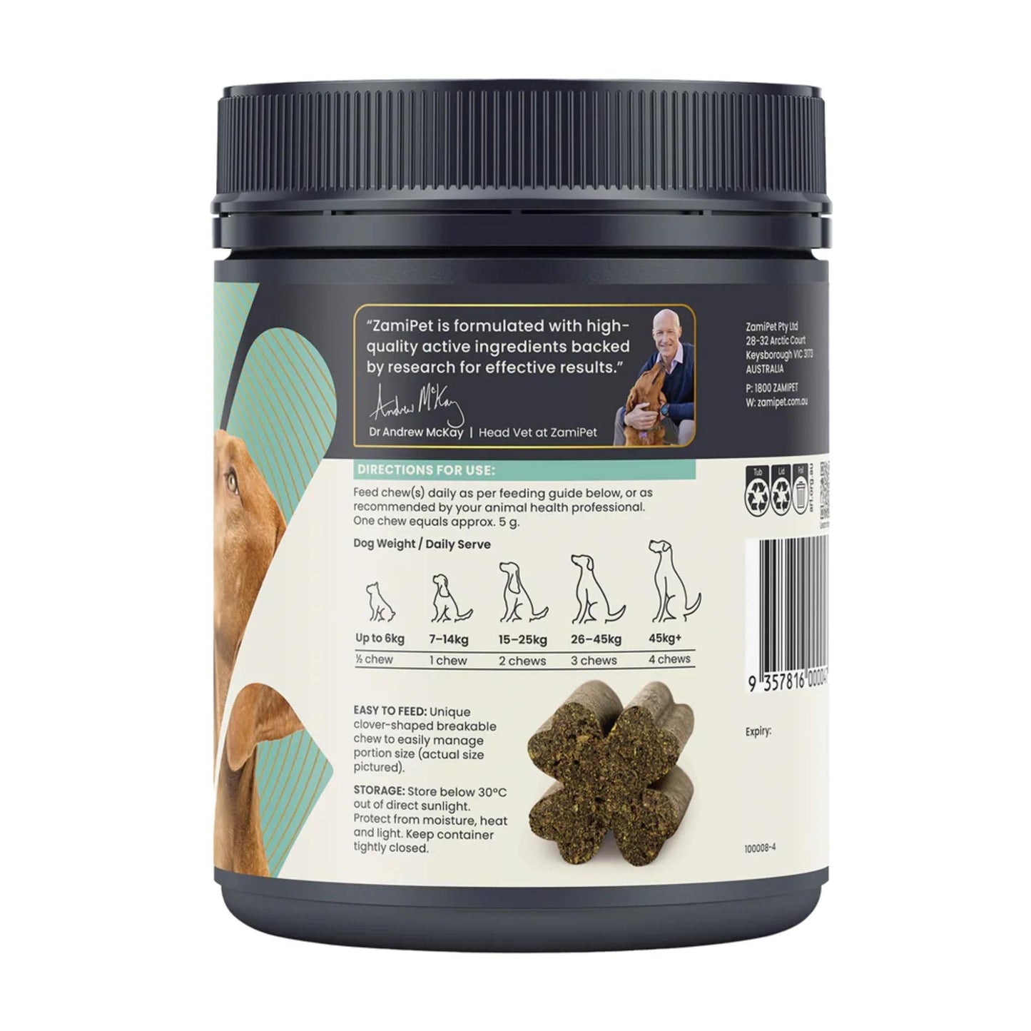 Zamipet Skin, Coat & Nails Chews 300g 60pk