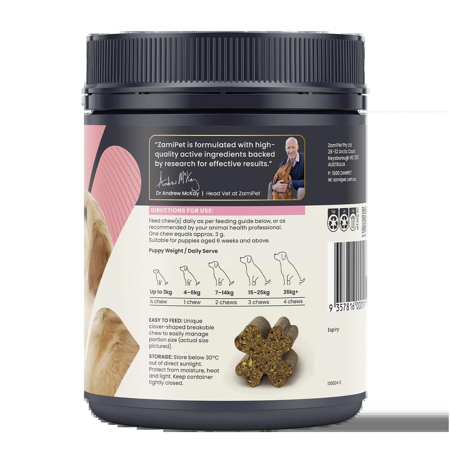 Zamipet Best Start Puppy Multi 300g 100 Chews