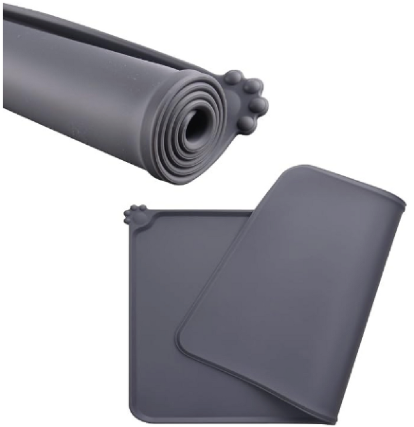 All Fur You Silicone Pet Feeding Mat Grey