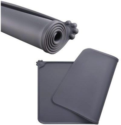 All Fur You Silicone Pet Feeding Mat Grey