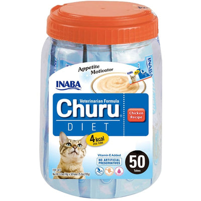 Inaba Cat Treat Churu Diet Puree Chicken Recipe 50pk