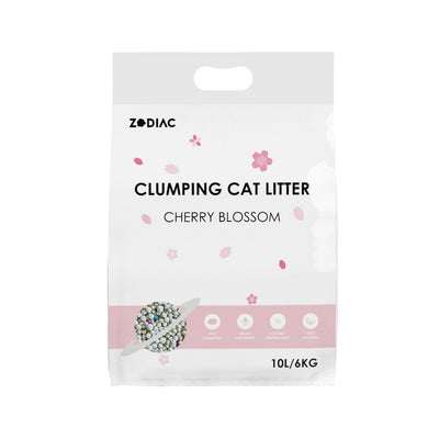 ZODIAC Clumping Cat Litter - Cherry Blossom 10L/6Kg