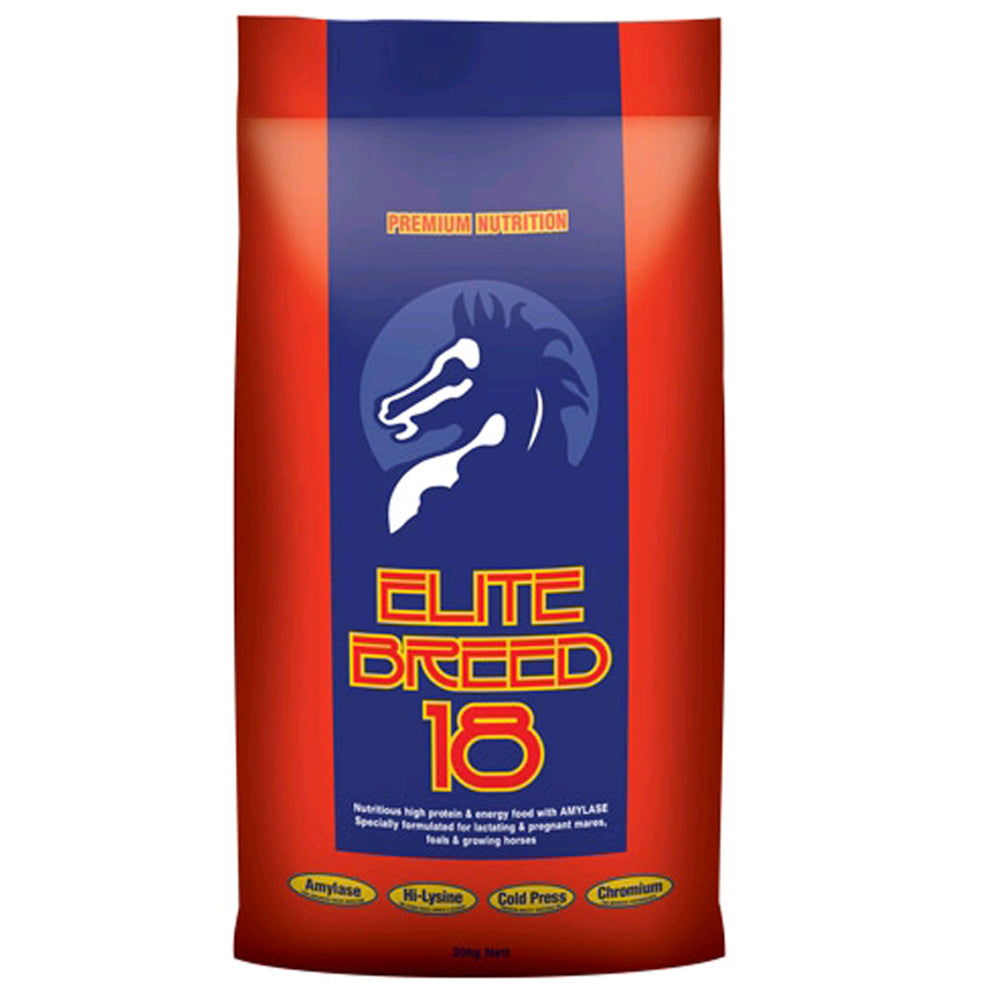 Laucke Elite Breed 18 Protein & Energy Food Pellet W/ Amylase For Hors ...