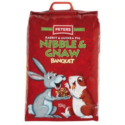 Peters Nibble and Gnaw Rabbit & Guinea Pig Food 10kg