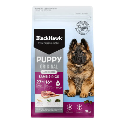 Black Hawk Lamb And Rice Large Breed Puppy Dry Dog Food 3kg