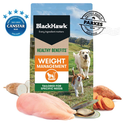 Black Hawk Healthy Benefits Weight Adult Dog Food 10kg