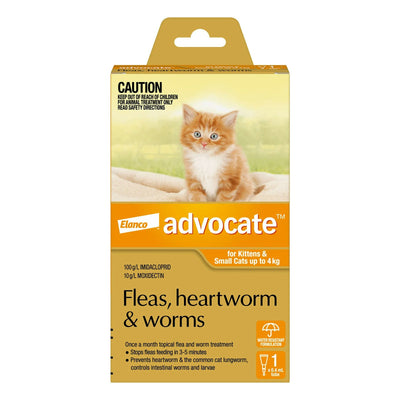 Advocate For Kittens & Small Cats Up To 4Kg (Orange) 3 Pack