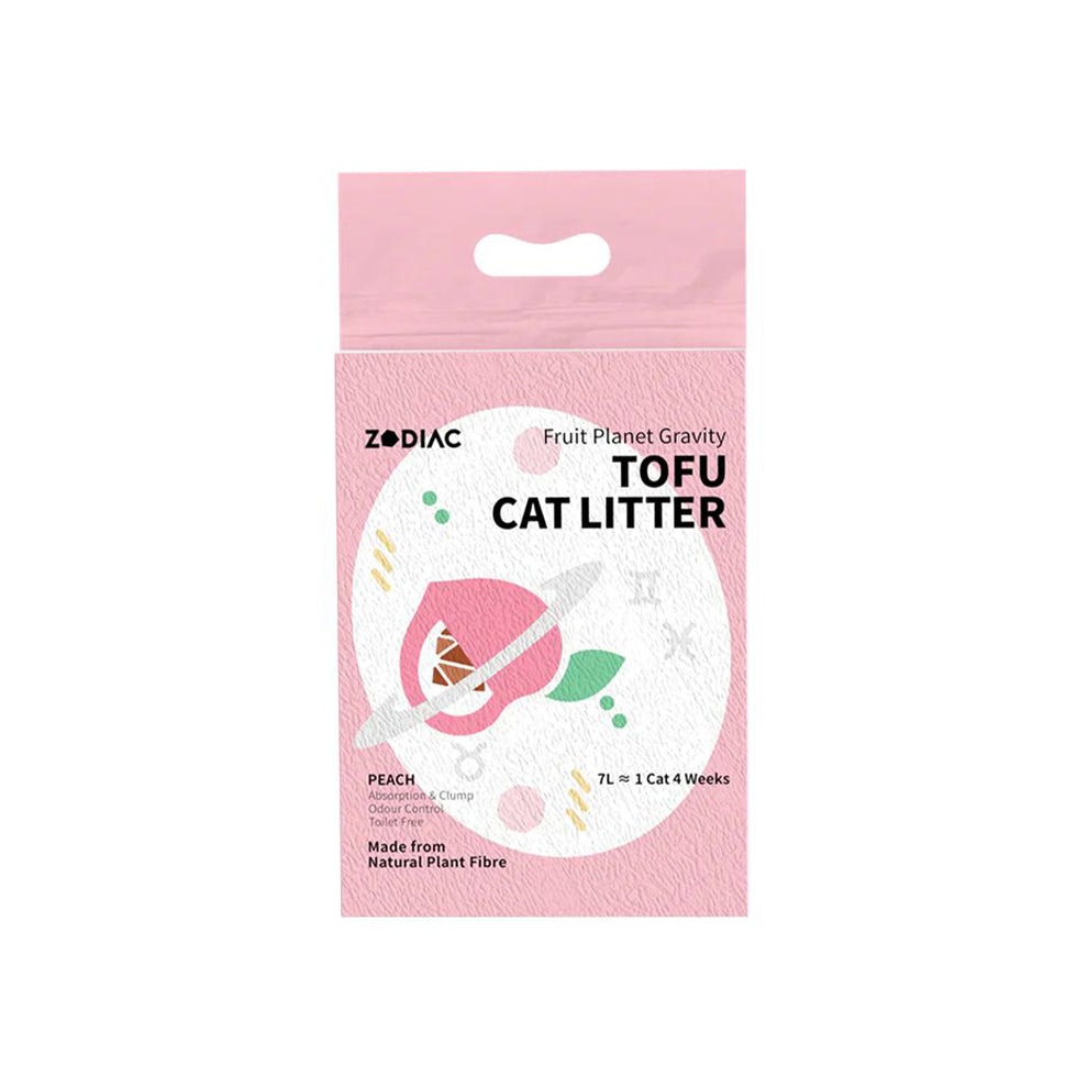 ZODIAC Fruity Tofu Cat Litter -Peach 7L/2.5Kg