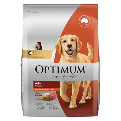 Optimum Dog Beef Vegetable & Rice Dry Dog Food 15kg