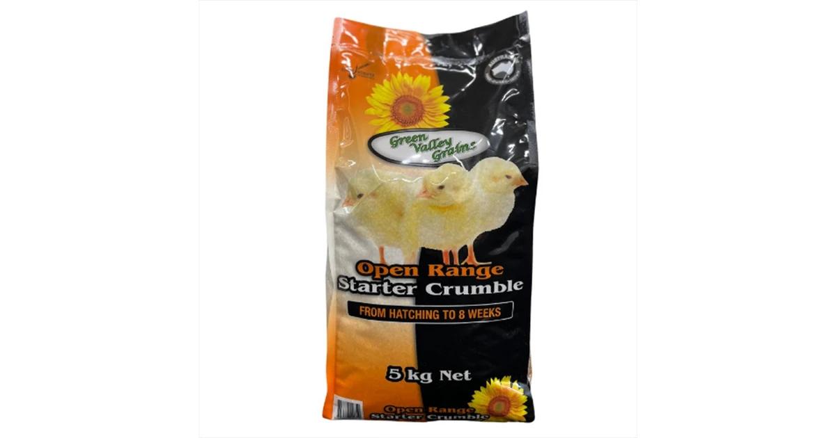 Green Valley Open Range Pullet Starter Crumbles 5kg