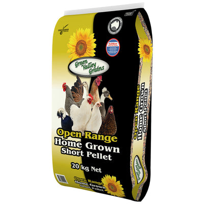 Green Valley Open Range Home Grown Short Layer Pellet 20kg