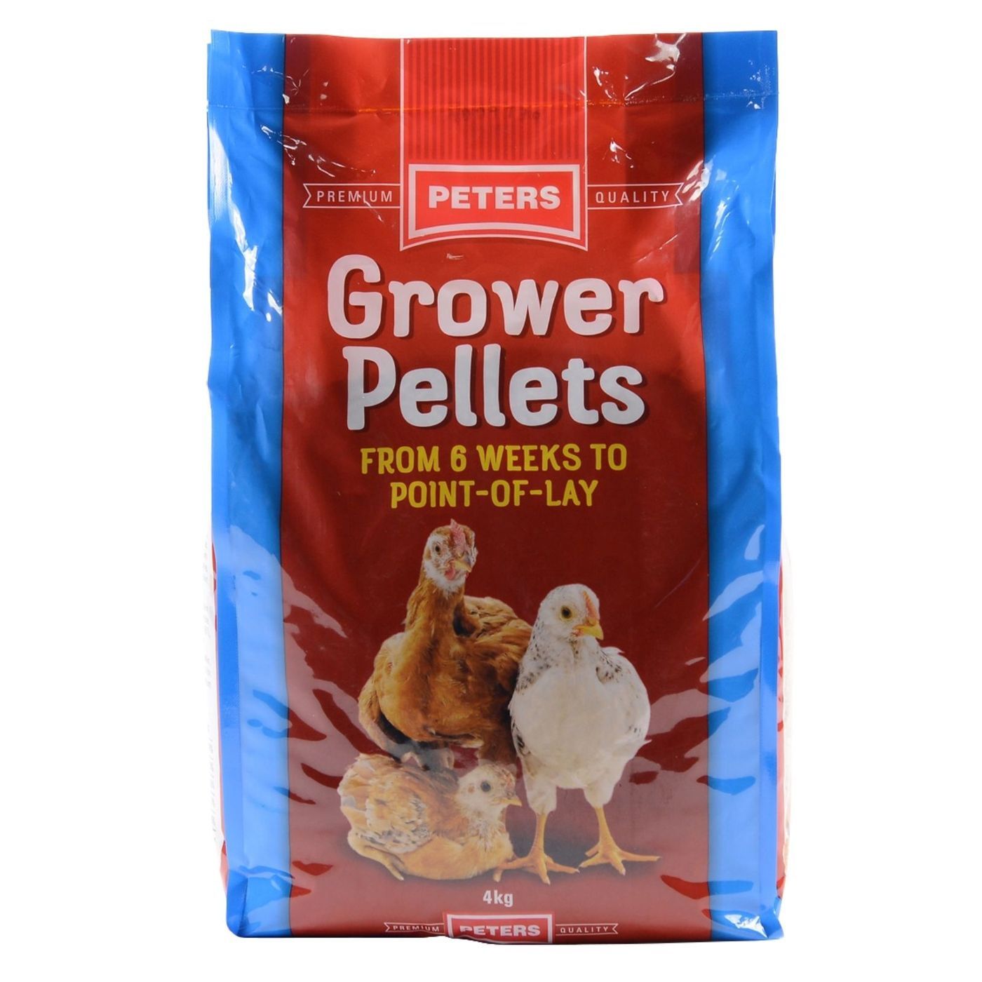 Peters Grower Pellets From 6 Weeks To Point Of Lay Chicken Feed 4kg