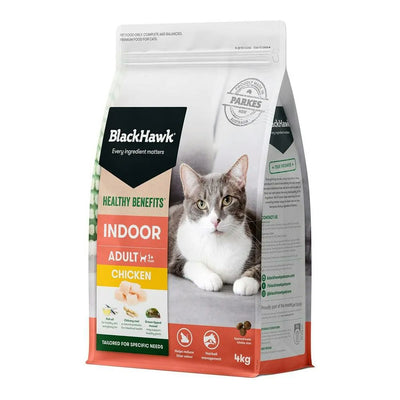 Black Hawk Healthy Benefits Indoor Chicken Dry Cat Food 4kg