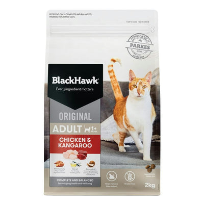 Black Hawk Original Chicken Kangaroo Dry Cat Food 2kg