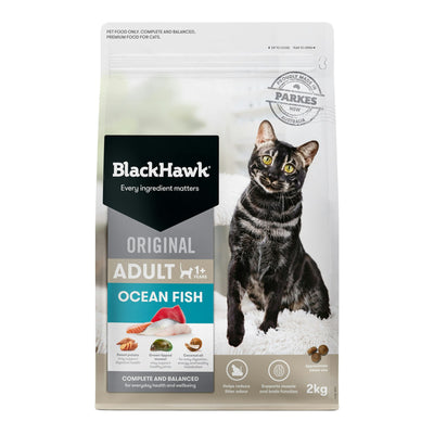 Black Hawk Original Ocean Fish Adult Dry Cat Food 2kg