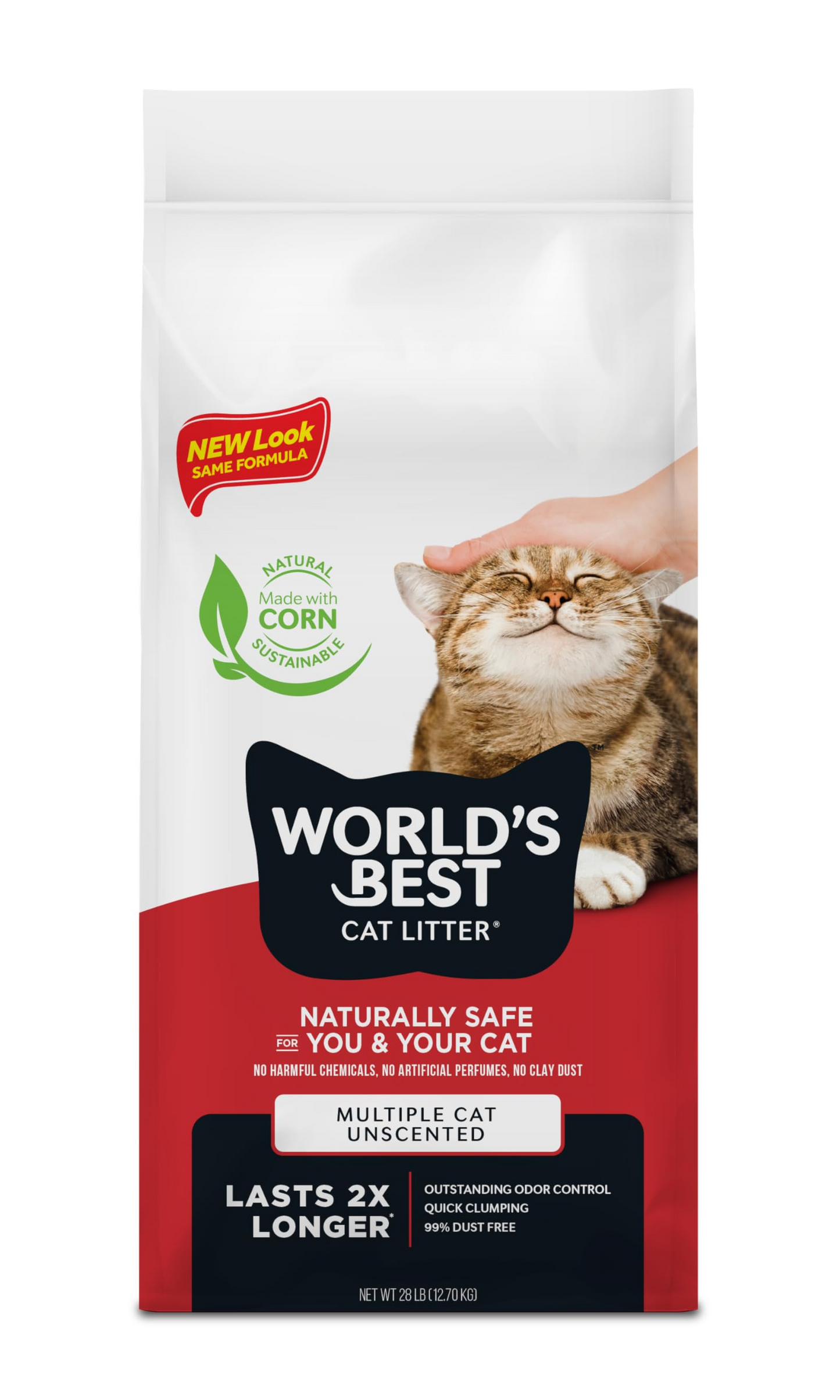 World's Best Multiple Cat Clumping Cat Litter 12.7kg