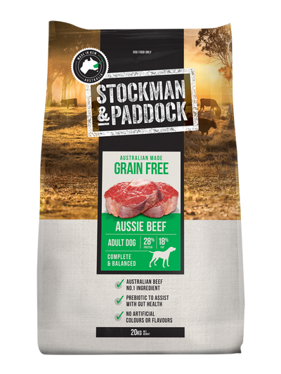 Stockman & Paddock Grain Free Beef Dry Dog Food 20kg