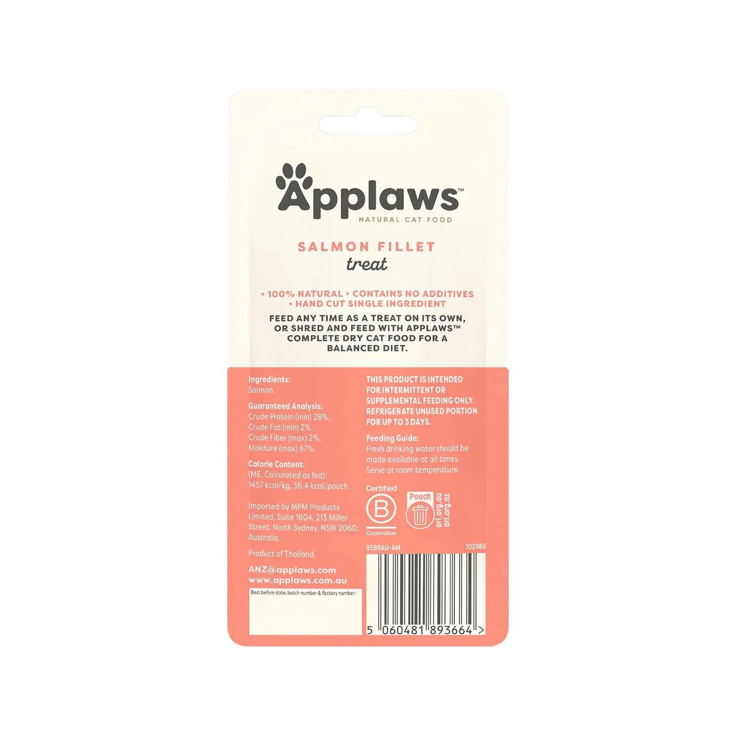Applaws Whole Salmon Loin 25g 18pk