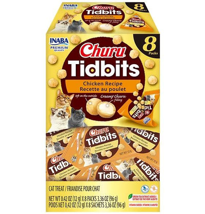 INABA CAT CHURU TIDBITS CHICKEN 96G