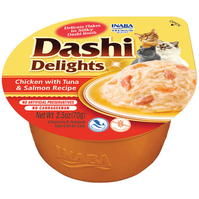 INABA CAT DASHI DELIGHTS TUNA WITH SALMON 56G