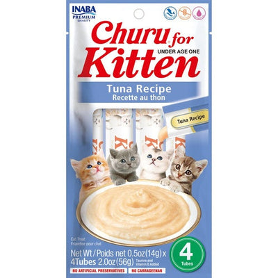 INABA CAT CHURU PUREE KITTEN TUNA 56G 6PK