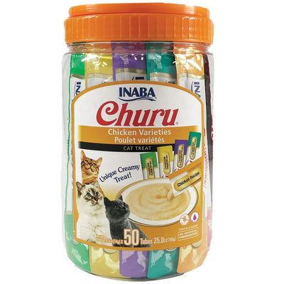 INABA CAT CHURU PUREE CHICKEN VARIETIES 10PK