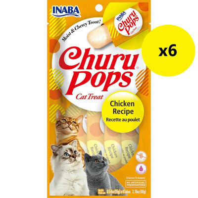 INABA CAT CHURU POPS CHICKEN 60G 6PK