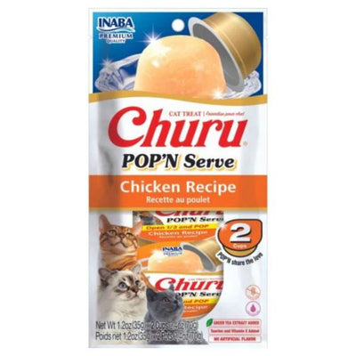 INABA CAT CHURU POP N SERVE CHICKEN 70G 4PK